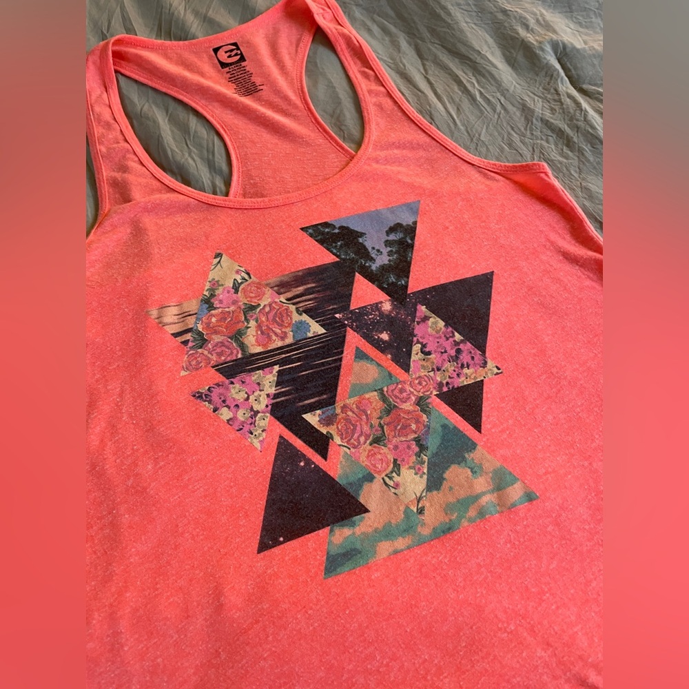 Billabong Coral Floral Graphic Tank Top